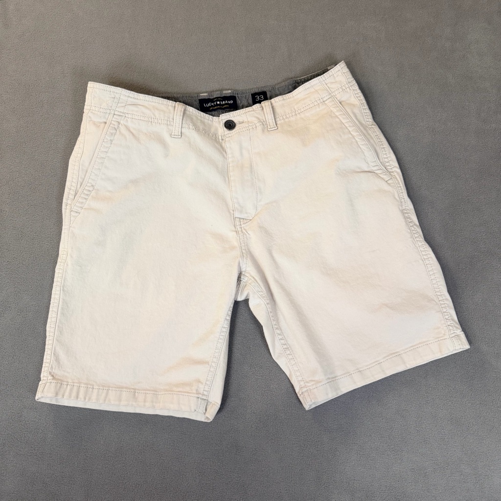 Lucky Brand Mens Khaki Shorts  Size 33